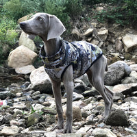 HKM-2648125 Waterproof Reflective Forest Green Cotton-Padded Jacket for Large Dogs