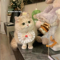 HKM-2648253 Cartoon Pet Bib Scarf for Cats and Dogs - Happy Duck, Bear, and Bunny Designs