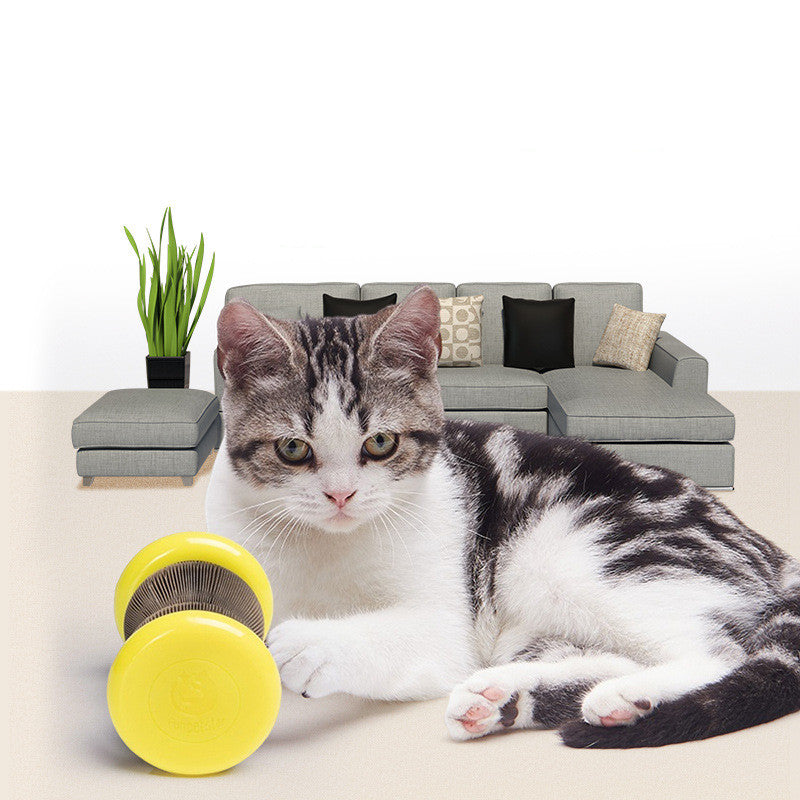 HKM-2649661 Corrugated Cat Scratching Wheel and Toy, Multi-functional TPR + ABS + Paper Board for Claw Grinding and Play