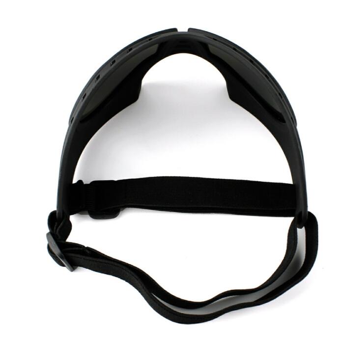 HKM-2651069 Dog Goggles for Medium and Large Dogs - Black and White Protective Sunglasses