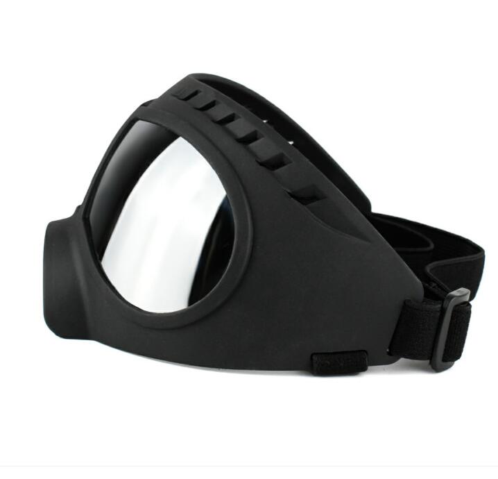 HKM-2651069 Dog Goggles for Medium and Large Dogs - Black and White Protective Sunglasses
