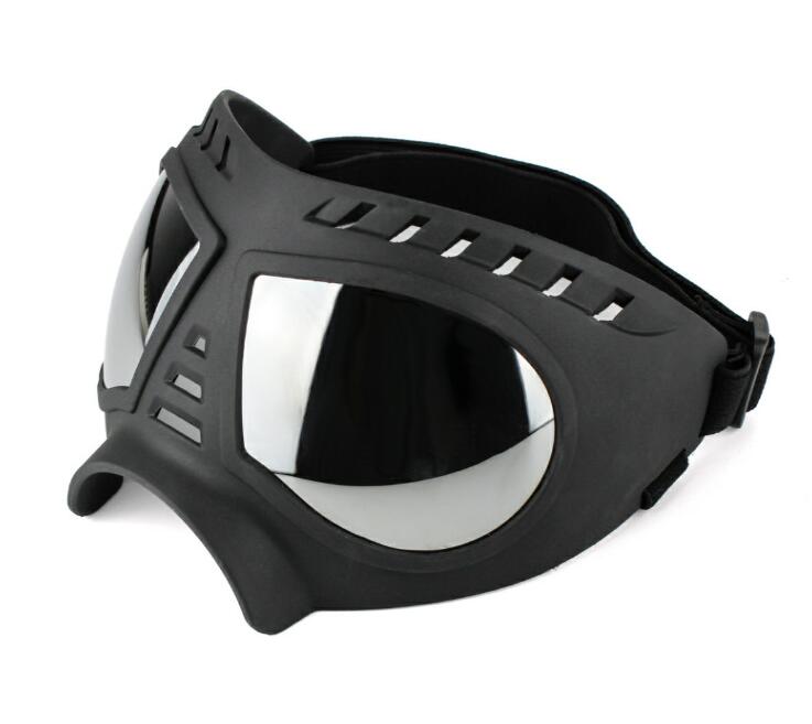 HKM-2651069 Dog Goggles for Medium and Large Dogs - Black and White Protective Sunglasses