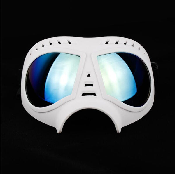 HKM-2651069 Dog Goggles for Medium and Large Dogs - Black and White Protective Sunglasses