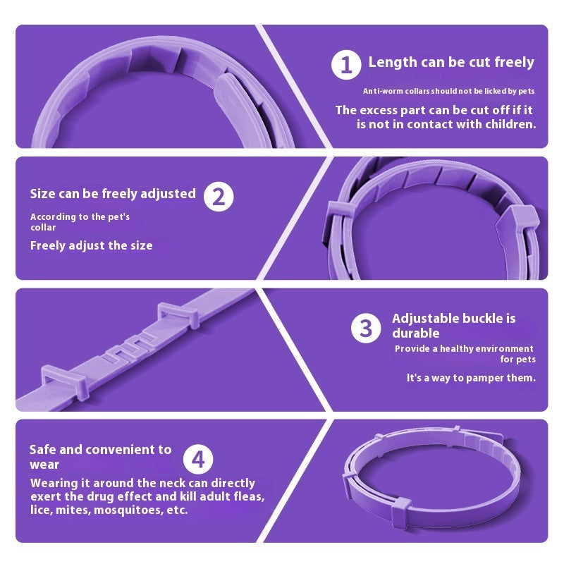 HKM-2651453 Adjustable Soothing Collar for Cats and Dogs in Various Colors