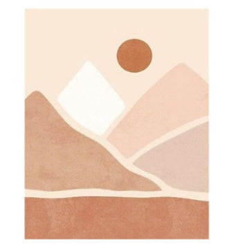 HKM-265171 Frameless Digital Oil Painting on Linen - Modern Simplicity, 20x30cm