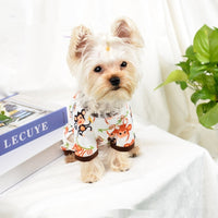 HKM-2651837 Cute Monkey Print Casual Pet Clothing for Dogs and Cats - Multiple Sizes Available