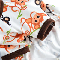 HKM-2651837 Cute Monkey Print Casual Pet Clothing for Dogs and Cats - Multiple Sizes Available