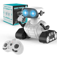 HKM-265235 2.4G Rechargeable RC Robot Toy with Music and LED Eyes for Kids