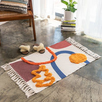 HKM-265299 Cotton Front Cushion for Indoor Use - 60x90cm, Machine Washable, Non-Slip Design