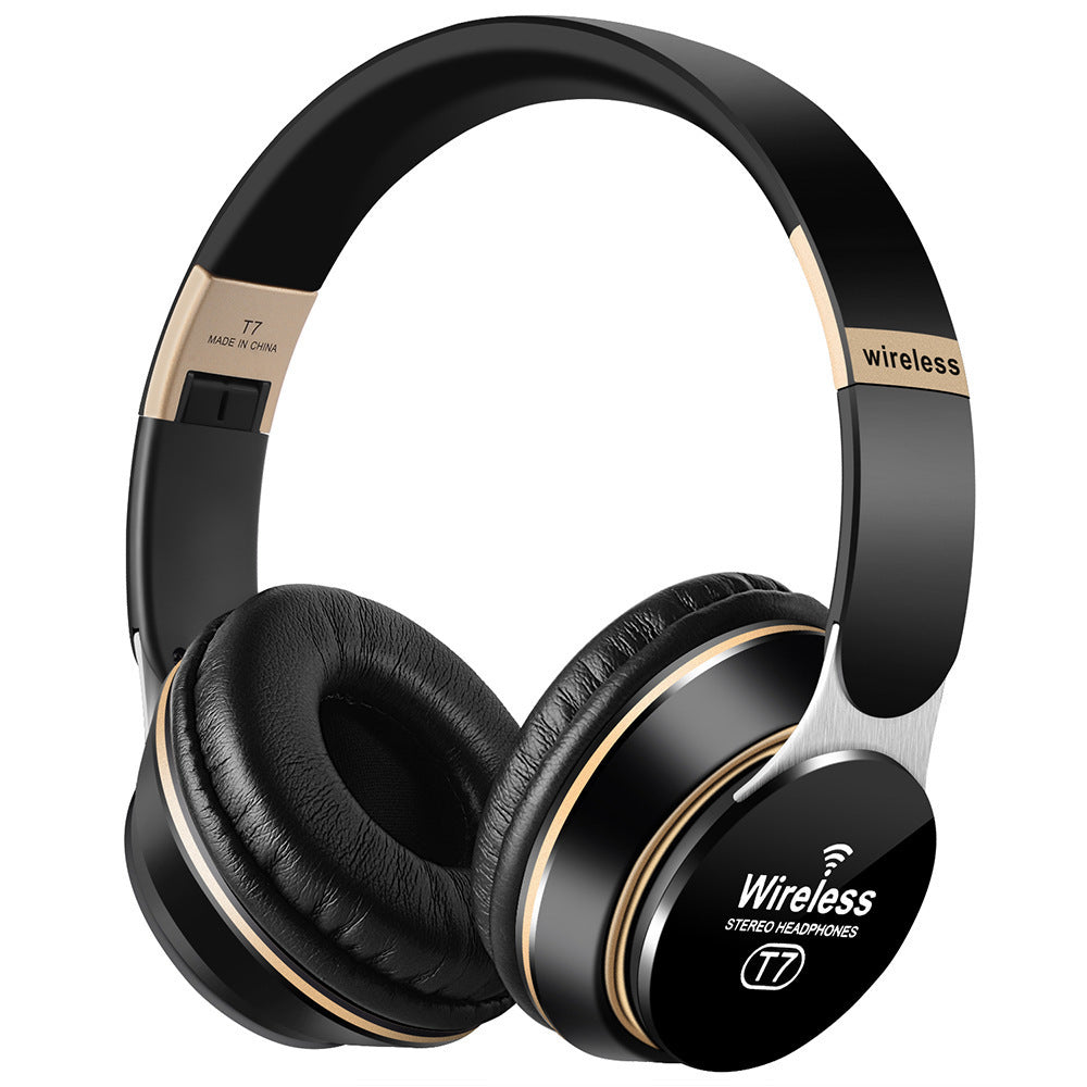 HKM-265299 Wireless Bluetooth Headset with Foldable Design, Stereo Sound, and Multi-Point Connectivity