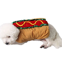 HKM-2653629 Cute Hot Dog Costume for Dogs and Cats - Fun Sandwich Outfit for Pets