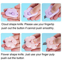 HKM-265363 Compact Retractable Utility Knife for Paper and DIY Crafts - Mini Slide Design