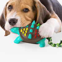 HKM-2656701 Natural Rubber Dog Toothbrush Chew Toy for Dental Care and Interactive Play