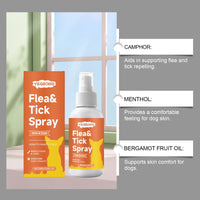 HKM-2657085 Natural Flea and Tick Prevention Spray for Dogs with Essential Oils