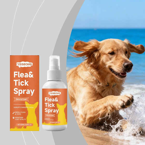 HKM-2657085 Natural Flea and Tick Prevention Spray for Dogs with Essential Oils
