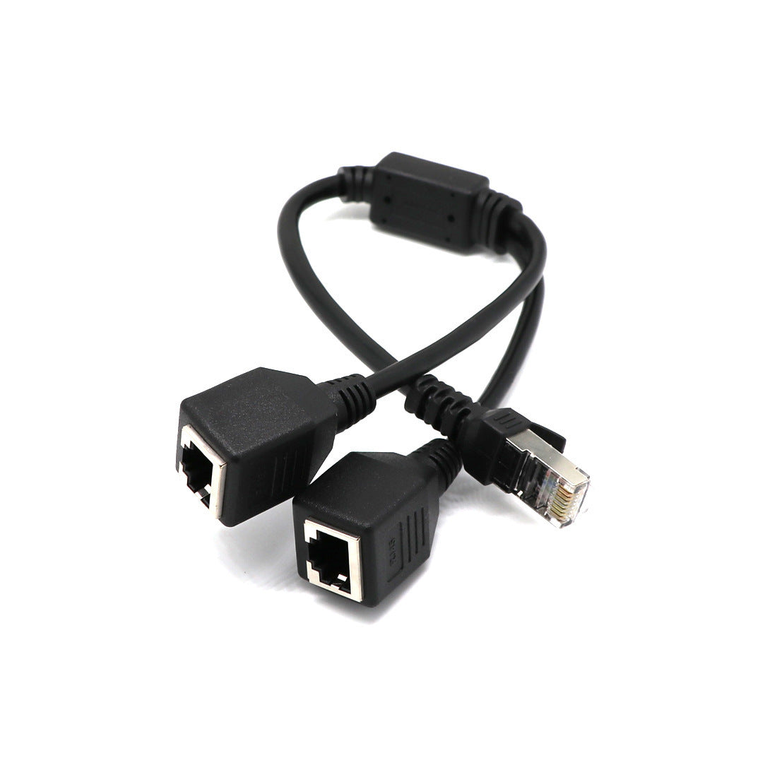 HKM-265747 RJ45 One-to-Two Ethernet LAN Network Adapter Cable - 0.3m Cat5 Copper Wire