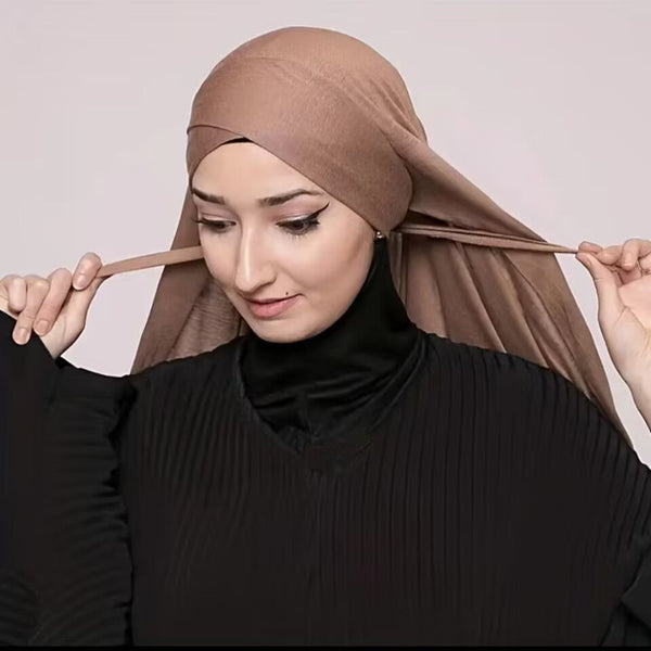 HKM-265811 Solid Color Cotton Cross Stretch Scarf for Women - Available in Multiple Colors