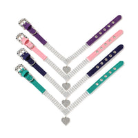 HKM-2659005 Fashion Simple Solid Color Collar and Leash for Dogs and Cats - Available in Green, Blue, Purple, Pink