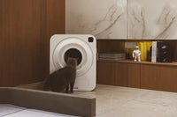 HKM-266003 Intelligent Fully Enclosed Automatic Cat Litter Box with Smart Features