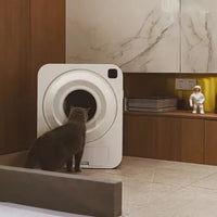 HKM-266003 Intelligent Fully Enclosed Automatic Cat Litter Box with Smart Features