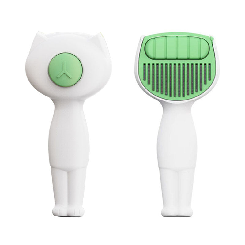 HKM-2660797 Pet Hair Removal Comb - One-Click Cleaning Tool, ABS & Stainless Steel, 179mm x 83mm x 51mm