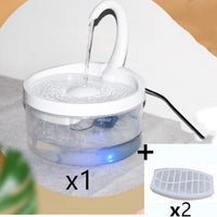 HKM-2661053 Swan Neck Automatic Pet Drinking Fountain with 2L Capacity and High-Efficiency Filtration System