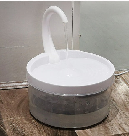 HKM-2661053 Swan Neck Automatic Pet Drinking Fountain with 2L Capacity and High-Efficiency Filtration System