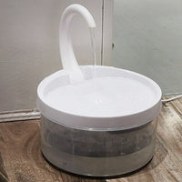 HKM-2661053 Swan Neck Automatic Pet Drinking Fountain with 2L Capacity and High-Efficiency Filtration System