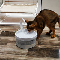 HKM-2661053 Swan Neck Automatic Pet Drinking Fountain with 2L Capacity and High-Efficiency Filtration System