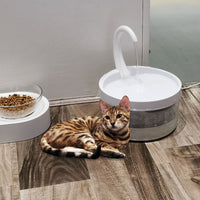 HKM-2661053 Swan Neck Automatic Pet Drinking Fountain with 2L Capacity and High-Efficiency Filtration System