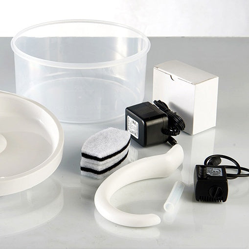HKM-2661053 Swan Neck Automatic Pet Drinking Fountain with 2L Capacity and High-Efficiency Filtration System