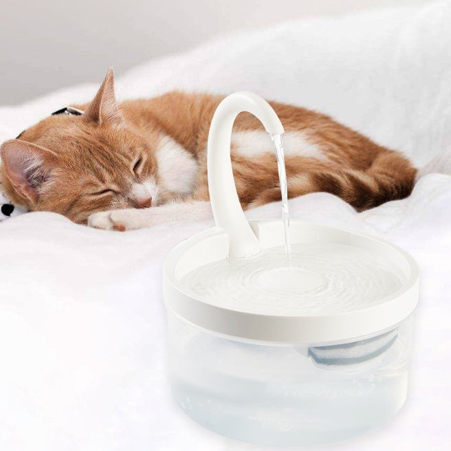 HKM-2661053 Swan Neck Automatic Pet Drinking Fountain with 2L Capacity and High-Efficiency Filtration System