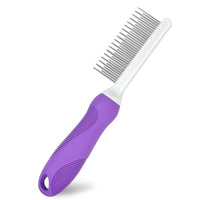 HKM-2662461 Detangling Grooming Comb for Cats and Dogs with Stainless Steel Teeth for Safe Knot Removal and Shiny Coat