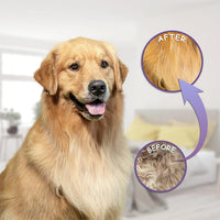 HKM-2662461 Detangling Grooming Comb for Cats and Dogs with Stainless Steel Teeth for Safe Knot Removal and Shiny Coat