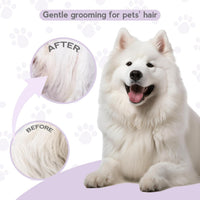 HKM-2662461 Detangling Grooming Comb for Cats and Dogs with Stainless Steel Teeth for Safe Knot Removal and Shiny Coat