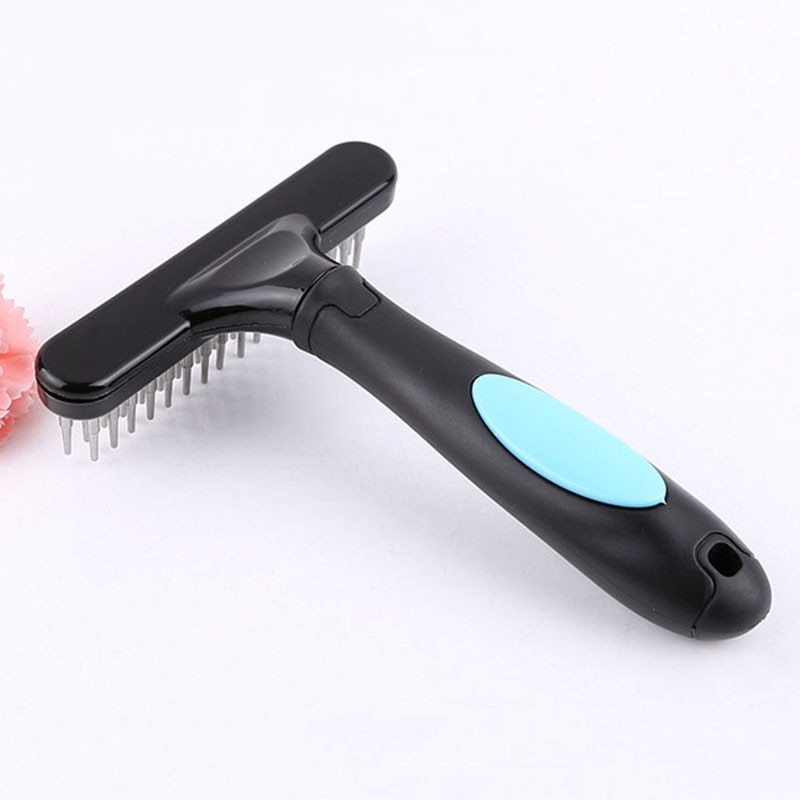 HKM-266323 Pet Open Knot Comb for Dogs - Stainless Steel Hair Removal Brush, 16x12cm, Tangle & Knot Removal Tool