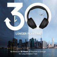 HKM-266387 Wireless Over-Ear Headphones with Hybrid Noise Cancellation and 30 Hours Playtime