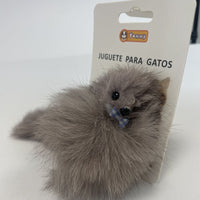 HKM-2664637 Real Hair Fox Cat Toy for Interactive Playtime and Enrichment