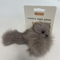 HKM-2664637 Real Hair Fox Cat Toy for Interactive Playtime and Enrichment