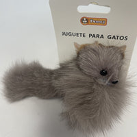 HKM-2664637 Real Hair Fox Cat Toy for Interactive Playtime and Enrichment