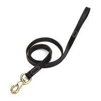 HKM-2664765 Durable Cowhide Dog Leash for Medium to Large Breeds, Ideal for Golden Retrievers, Labradors, Corgis, and Huskies