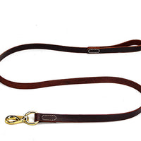 HKM-2664765 Durable Cowhide Dog Leash for Medium to Large Breeds, Ideal for Golden Retrievers, Labradors, Corgis, and Huskies