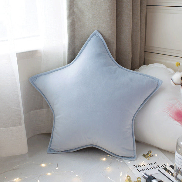 HKM-266515 Cute Solid Color Car Cushion - Pink, Blue, Gray, Lake Water Green - 50x50cm with PP Cotton Filling