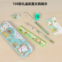 HKM-266515 Kawaii Children's Stationery Set - Six-Piece Hand Pencil Gift Box for School Use
