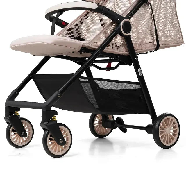 HKM-266579 Compact Lightweight Foldable Baby Stroller with Skin-Friendly Fabric, Perfect for Travel