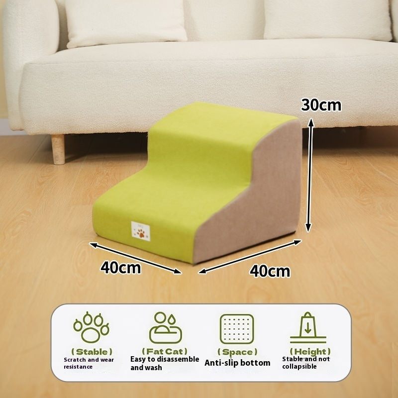 HKM-2666429 Pet Bed Stairs - Wooden Pet Bedside Ramp for Dogs