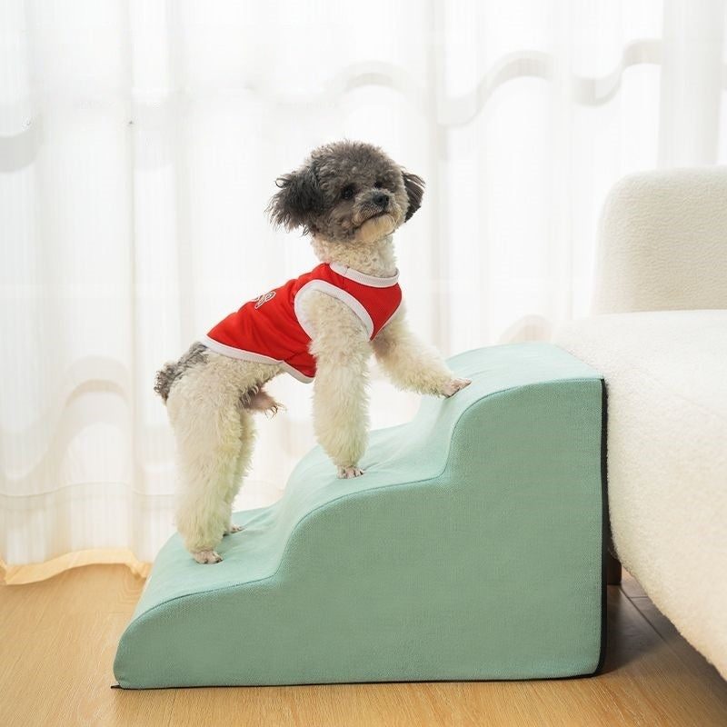 HKM-2666429 Pet Bed Stairs - Wooden Pet Bedside Ramp for Dogs