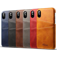 HKM-266643 Leather Business Phone Case for iPhone and Samsung - Protective Back Cover