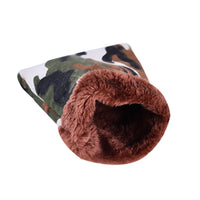 HKM-2667197 Cozy Arctic Velvet Sleeping Bag for Small Pets - Perfect for Hamsters, Squirrels, and More