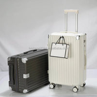 HKM-266771 Custom Lightweight 3-Piece Travel Luggage Set with Wheels and USB Port Lock